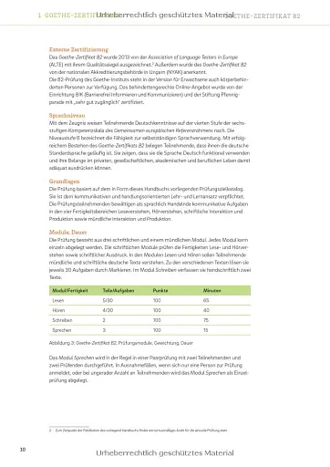 Goethe-Zertifikat B2. Prufungsziele Testbeschreibung fur Jugendliche und Erwachsen - фото 7