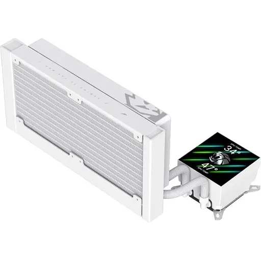 СВО GameMax Glacier 240 LCD White (GLACIER 240 LCD WH) - фото 7