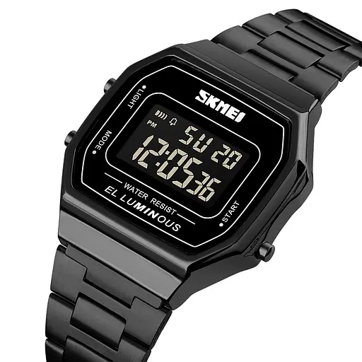 Наручний годинник чоловічий 1647BK Black Skmei acs0030657 - фото 3