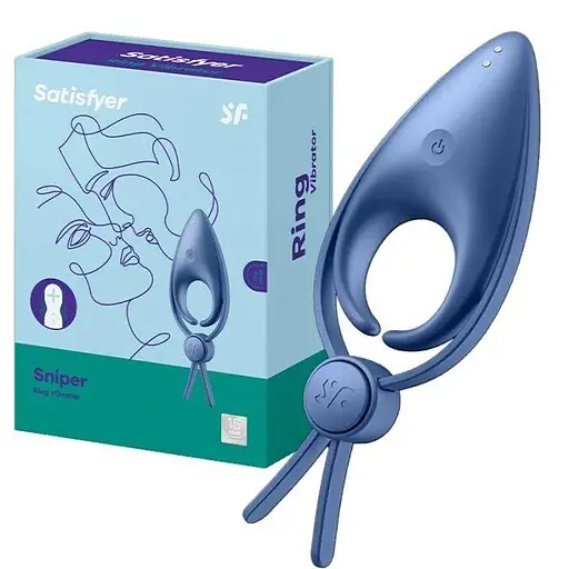 Ерекційне віброкільце Satisfyer Sniper ласо з регулюванням розміру - фото 4