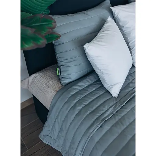 Набір Sonex Nassau: покривало двостороннє 240х220 см + наволочка 70х50 см 2 шт. темно-сірий (SO102518) - фото 3