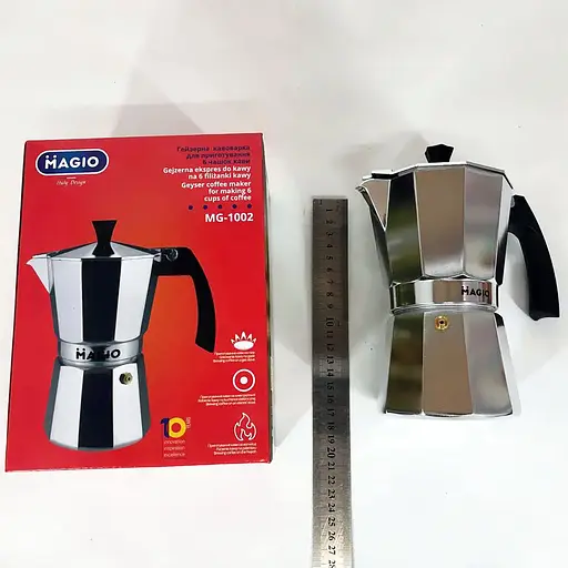 Гейзерная кофеварка Magio MG-1002, 300 мл (на 6 чашек) 88106 - фото 4