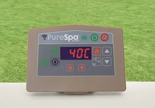 Басейн-джакузі надувний Intex з гідромасажем на 795 л бежевий (28446) - фото 4