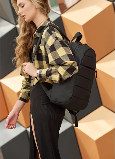 Рюкзак унисекс Sambag Zard LRT черный тканевый 46 х 28 х 13 см (25088065) - фото 4