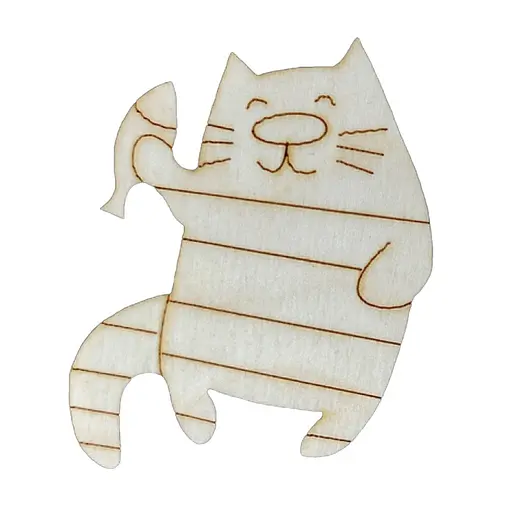 Набор детского творчества Роспись по дереву «Магниты-веселые коты» Умняшка РД-011 - фото 3