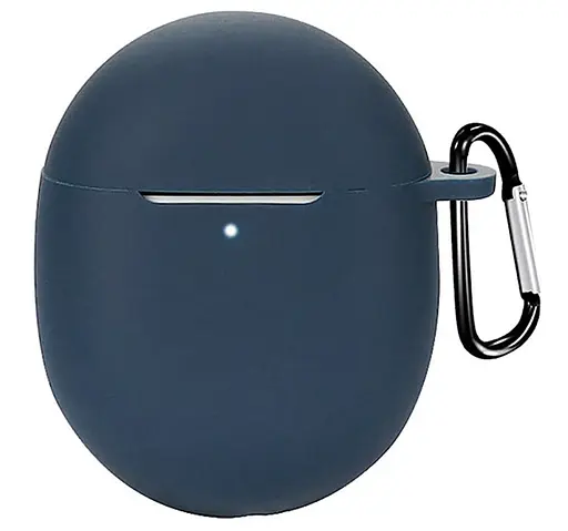Чохол-накладка DK Silicone Candy Friendly з карабіном для Google Pixel Buds Pro (dark blue) - фото 2