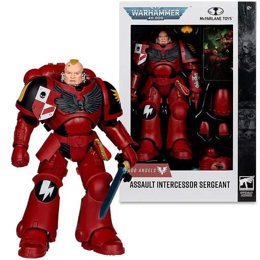 Фигурка Warhammer 40K Assault Intercessor Sergeant - Blood Angel - 7in (Вархамер 40К) - фото 4