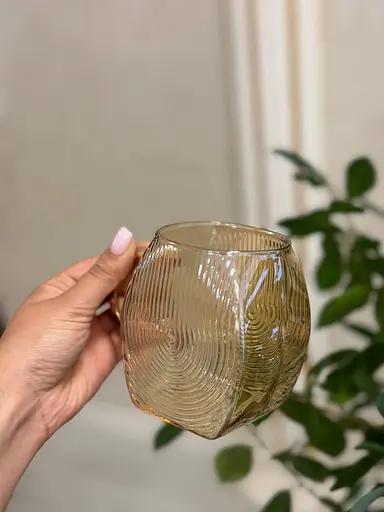 Набор кружек Vittora Ciao VT-5103-400 2 стеклянные чашки 400 мл Золотистый - фото 5