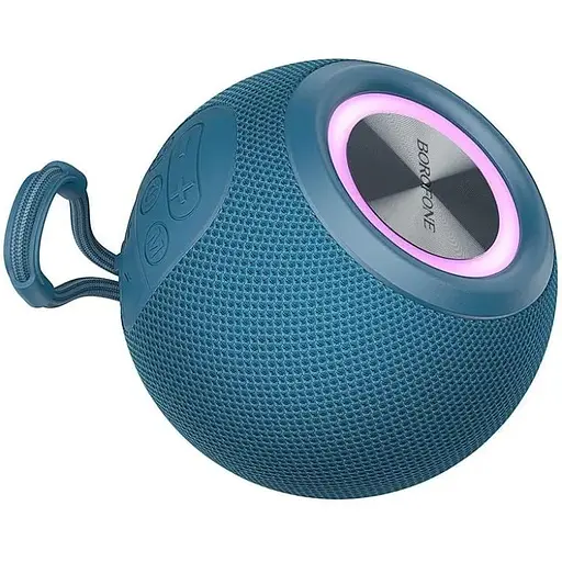 Колонка портативная Borofone BR23 Sound ripple sports BT speaker Dark голубой - фото 1