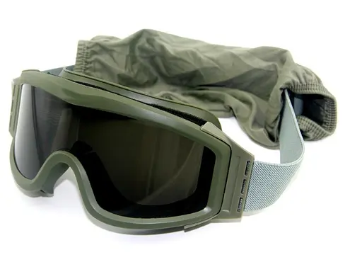 Тактичні окуляри (3 вставні лінзи) Оливковий - фото 8