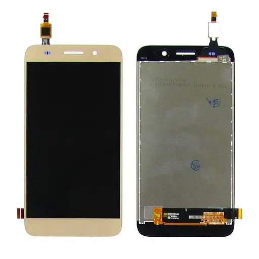 Дисплей для Huawei Y3 2017 CRO-U00/ Y3 2018/ Y5 Lite 2017 с золотистым тачскрином - фото 1