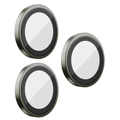 Захисне скло BlueO Metal на камеру для Apple iPhone 16 Pro/16 Pro Max/15 Pro/15 Pro Max Сірий/Natural Titanium