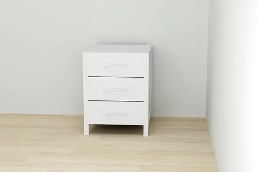 Тумба універсальна Ferrum-decor Вів'єн 3 50x41x40 білий ДСП Білий 16мм (FRD-104191)