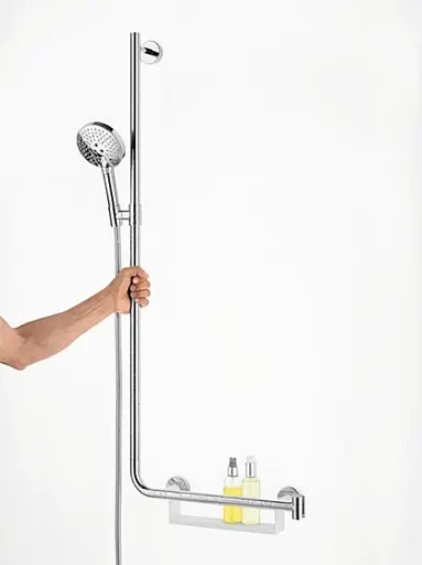 Душовий набір Hansgrohe Raindance Select S 120/110 см 3Jet Left White/Chrome 26325400, Хром - фото 3