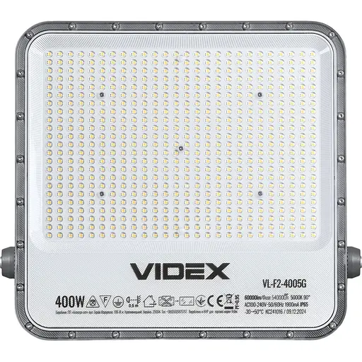 Світлодіодний прожектор Videx Premium F2 400W 5000K (VL-F2-4005G) [144860] - фото 2