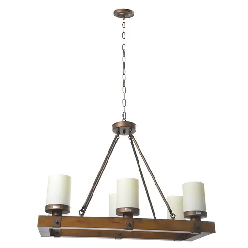 Люстра подвесная Brille кантри E27 60W BR (BL-395S/6)