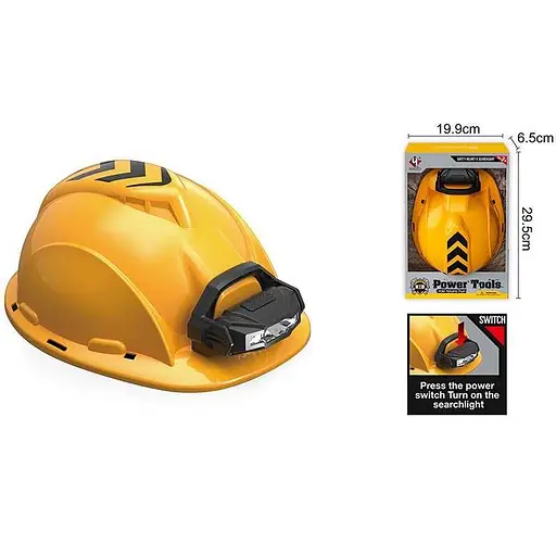 Каска T 004, съёмный фонарик, в коробке (6981815401586) - фото 2