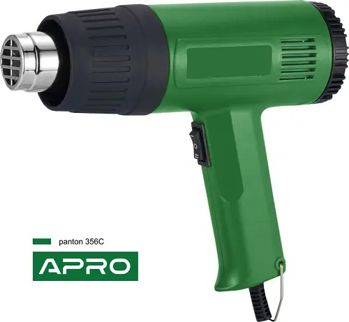 Фен строительный Apro HG-2000(899243) - фото 2