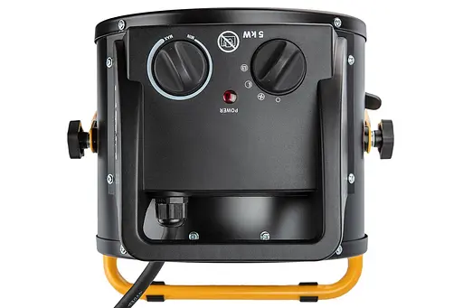 Теплова гармата Neo Tools електрична, 5кВт, 80м кв, 588м куб/год, 380В, керамічний нагрів. елемент (PTC), чорний - фото 5