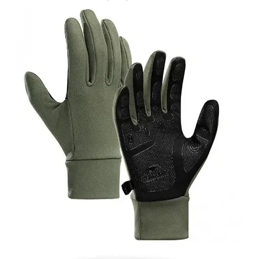 Перчатки трикотажные с улучшенным хватом Naturehike NH20FS032 L оливковый