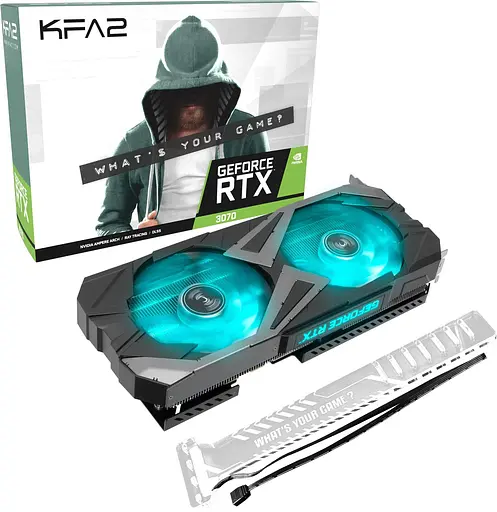 Видеокарта KFA2 RTX 3070 8Gb EX 1-Click OC (37NSL6MD2V7K) (GDDR6, 256 bit, PCI-E v4.0) Б/у - фото 2