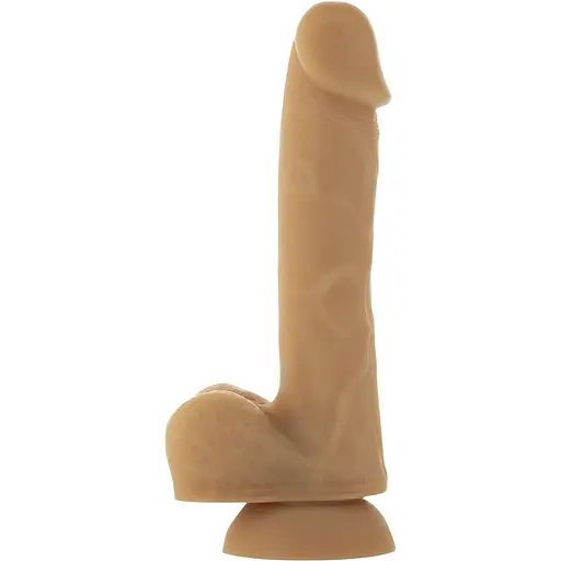 Гнучкий фалоімітатор Addiction - ANDREW 8″ Silicone Dong - Caramel, віброкуля в подарунок