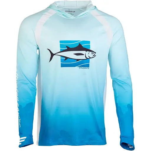 Реглан Favorite Hooded Jersey Tuna XL Голубой