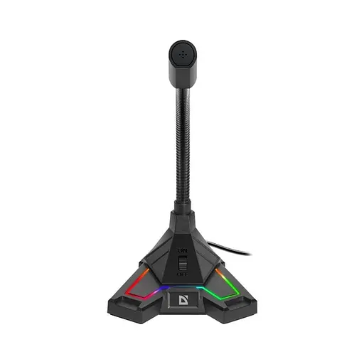 Мікрофон для стриму Defender Pitch GMC 200 3.5мм LED (кабель 1.5м) Чорний - фото 3