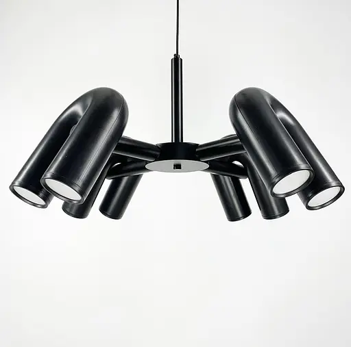 Дизайнерська люстра-репліка Circus Ago на 4 лампи d60 cм | Арт. MJ 18-600 BK | Line F - фото 5