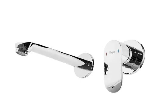 Смеситель для умывальника Rea Hyper + Box настенный хром REA-B2059 Хром - фото 2