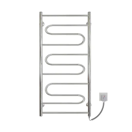 Электрический полотенцесушитель Kosser Илюзия 1000x500/4 ER рег. ДІ03ЕR, Хром, Правое - фото 2