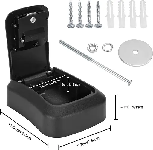 Скринька для ключів welsberg, сейф для ключів, з 4-значним цифровим кодом зовні і всередині - фото 4