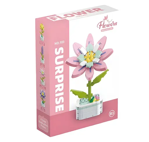 3D конструктор Flowers Клематис на 166 деталей (25-108) - фото 2