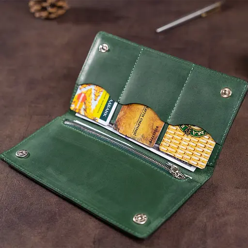 Кожаный портмоне Shvigel 19х9.5х1 см acs0016043 - фото 10