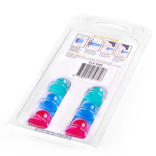 Беруші для сну Earjellies багаторазові із силікону з пам'яттю форми 3 розміри (1105-02) - фото 4