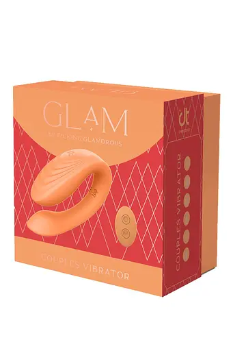 Вібратор Dreamtoys Glam Couples Vibrator 8.5 см помаранчевий - фото 5