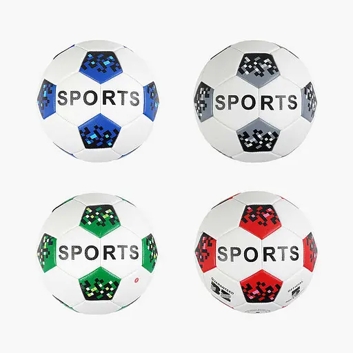 М’яч футбольний, 310-330 г, матеріал TPE, гумовий балон, розмір №5 (В асортименті) - фото 2