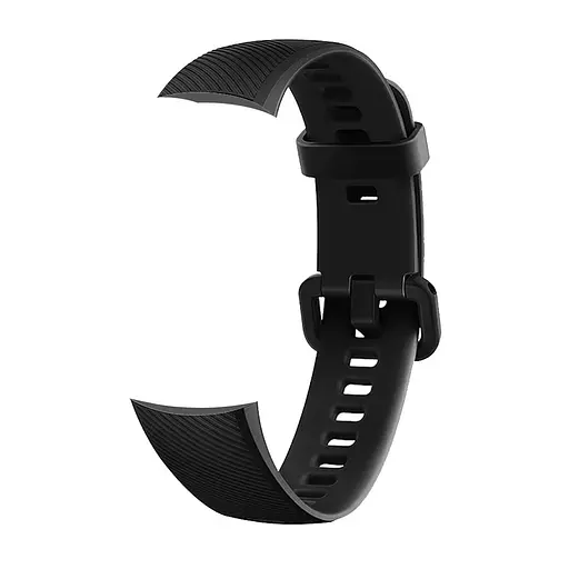 Ремінець для фітнес-браслета MIIQNUS для Honor Band 4 і 5 чорний - фото 3