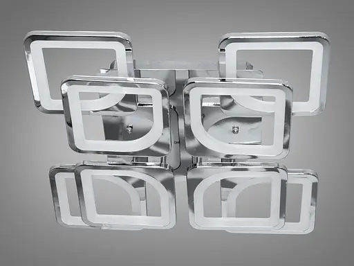 Светодиодная люстра смарт светильник с ИК пультом, 115W, хром - фото 3