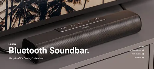 Саундбар домашній кінотеатр Majority 20Вт Saxon HDMI, ARC Bluetooth, USB та AUX - фото 9