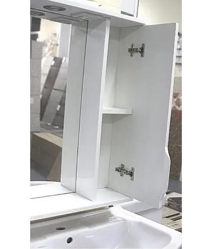 Зеркало для ванной ПіК Альба Z-1 правое со шкафчиком 60 см Белый 30412 - фото 3