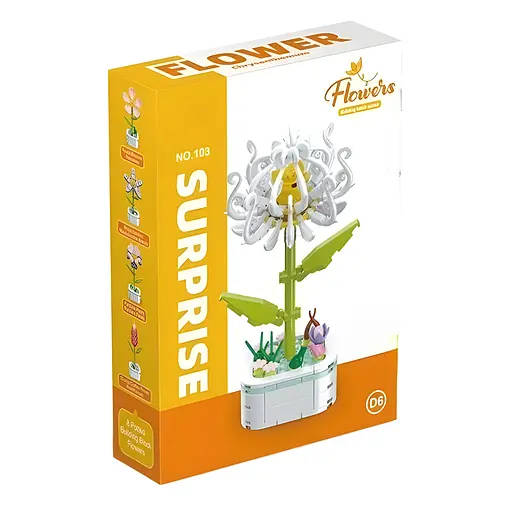 3D конструктор Flowers Хризантема на 201 деталь (25-118) - фото 2