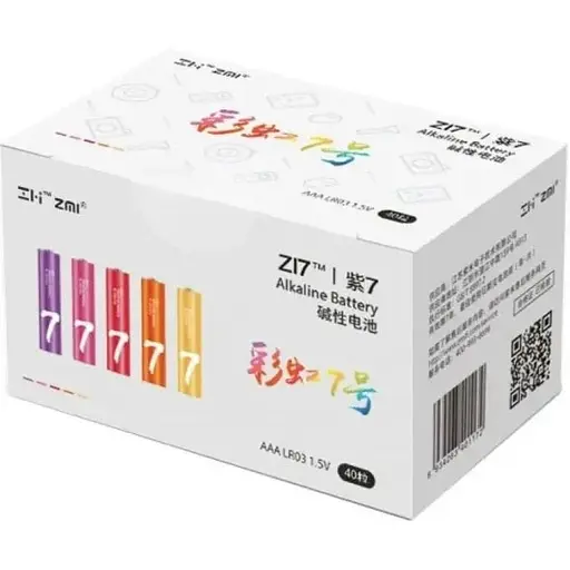 Батарейки AAA ZMI Rainbow 40 pcs AA740 - 40 штук минипальчиковых - фото 1
