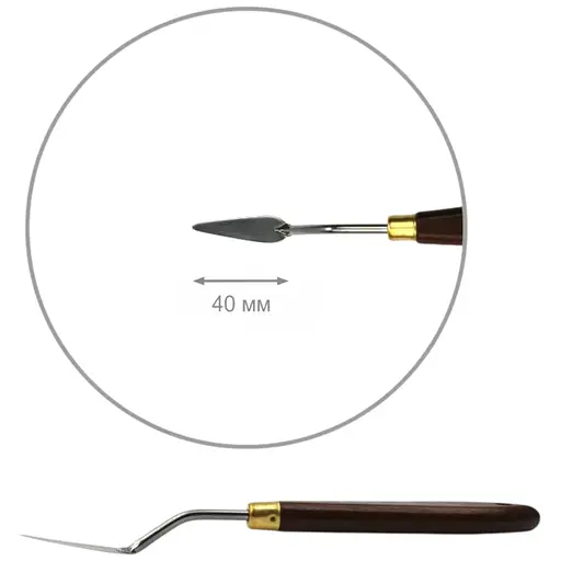 Мастихін Rosa Gallery Classic №2 довжина 4 см крапля - фото 1