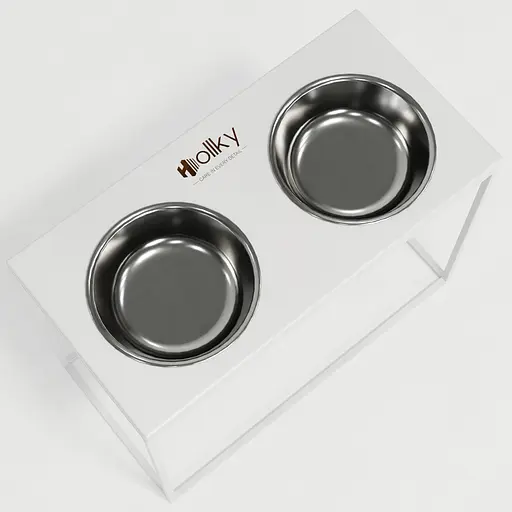 Hollky Base XL40 — миски на підставці для великих собак (2 × 1,8 л, висота 40 см) - фото 7