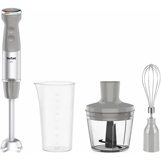 Блендер заглибний Tefal Quickchef+ 3 в 1 сріблясто-сірий 1000 Вт (HB673B30) - фото 1