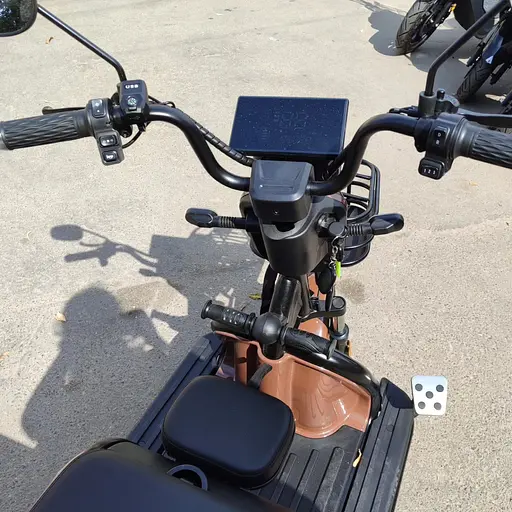 Електроскутер Триколісний Crosser TR1 (600W, 72V, 20Ah) Коричневий - фото 7