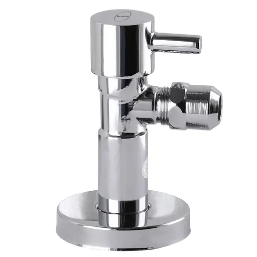 Кран напівобертовий кутовий з цангою Solomon 1/2″х 3/8″ Lazer 7076 000002250 - фото 2