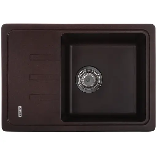 Кухонная мойка Zerix ZS-6243S-12 коричневая ZX4576, Коричневый - фото 1