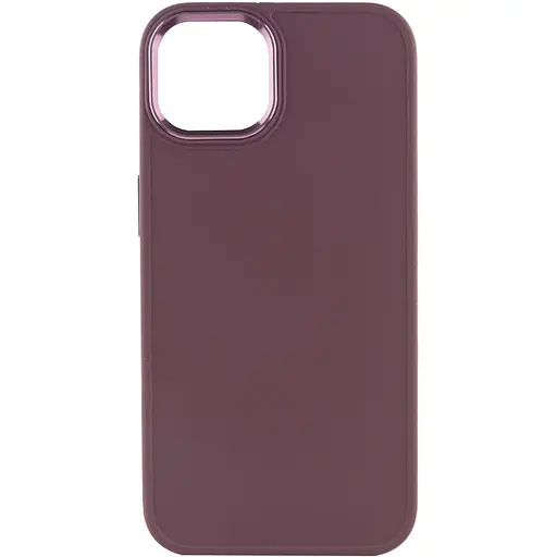 Чохол Epik TPU Bonbon Metal Style для Apple iPhone 12 Pro/12, 6.1 Бордовий/Plum - фото 2